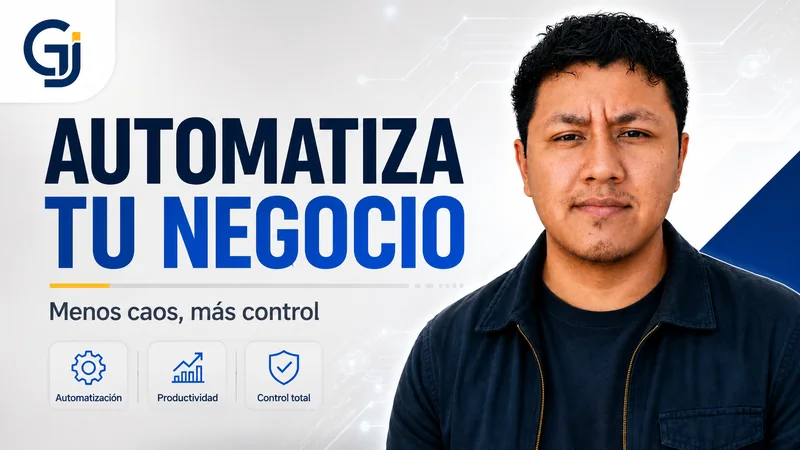 Automatiza tu negocio — menos caos, más control